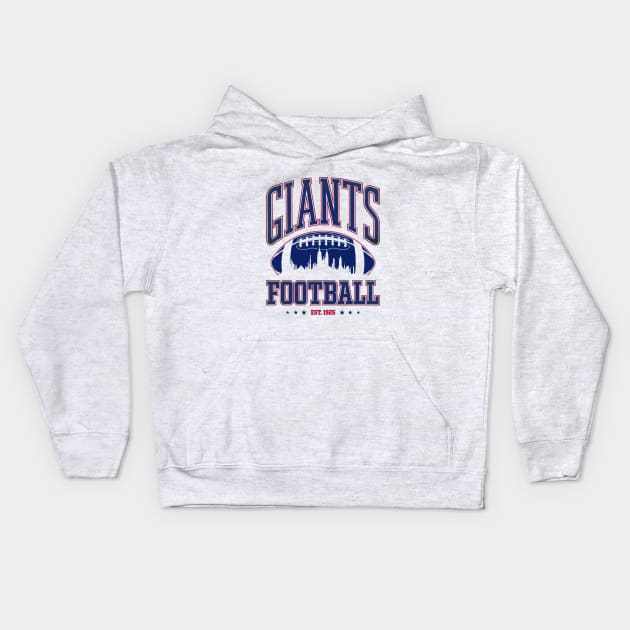 New York Giants Football Kids Hoodie by Jandara